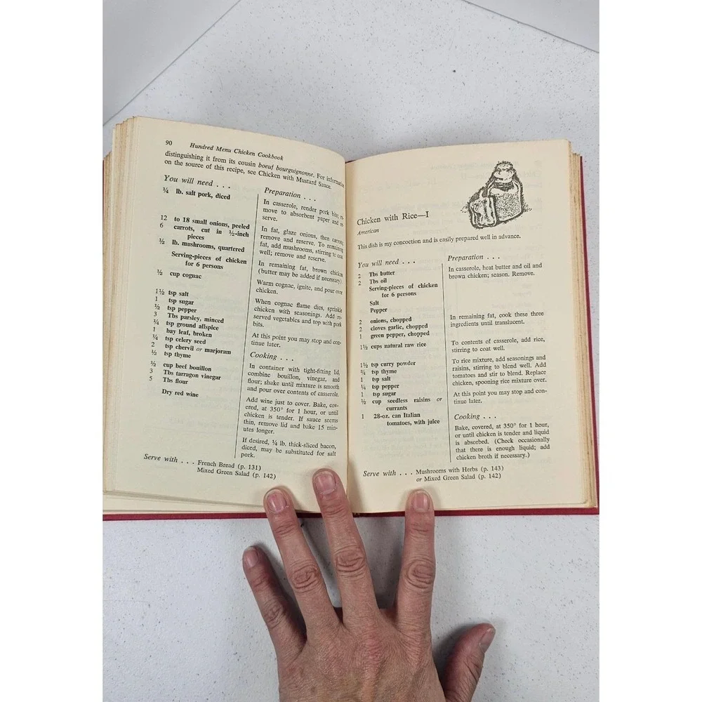 The Hundred Menu Chicken Cookbook‎ Robert Ackart 1972 Vintage HC